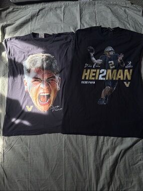 Comfort Colors Black HEI2MAN Diego Pavia Graphic Tee